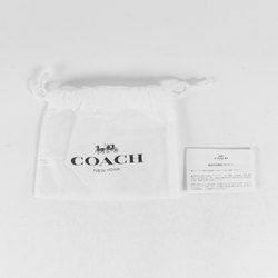 COACH Saffiano Leather Card Case M1983 87731 Business Holder Black