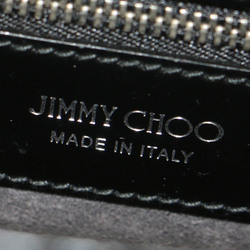 JIMMY CHOO Jimmy Choo Bag Handbag Shoulder Black Pixis Studs Flap Embossed Combination Leather