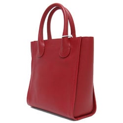 Chloé Chloe Bag Tote Hand Shoulder JOYCE SMALL TOTE Leather Cowhide Red Luxury