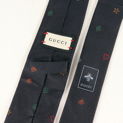 GUCCI Multicolored Bee Tie / Navy Blue Luxury