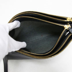 CELINE Bag Trio Large Shoulder Crossbody Square Leather Black Luxury