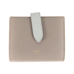 CELINE Current Model Grained Calfskin Leather Small Strap Wallet Bicolor Pebble Mineral