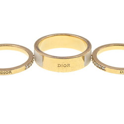 Christian Dior Dior Ring Cord R1256ODETTELQ White Gold 3 Set Stone Women's Christian