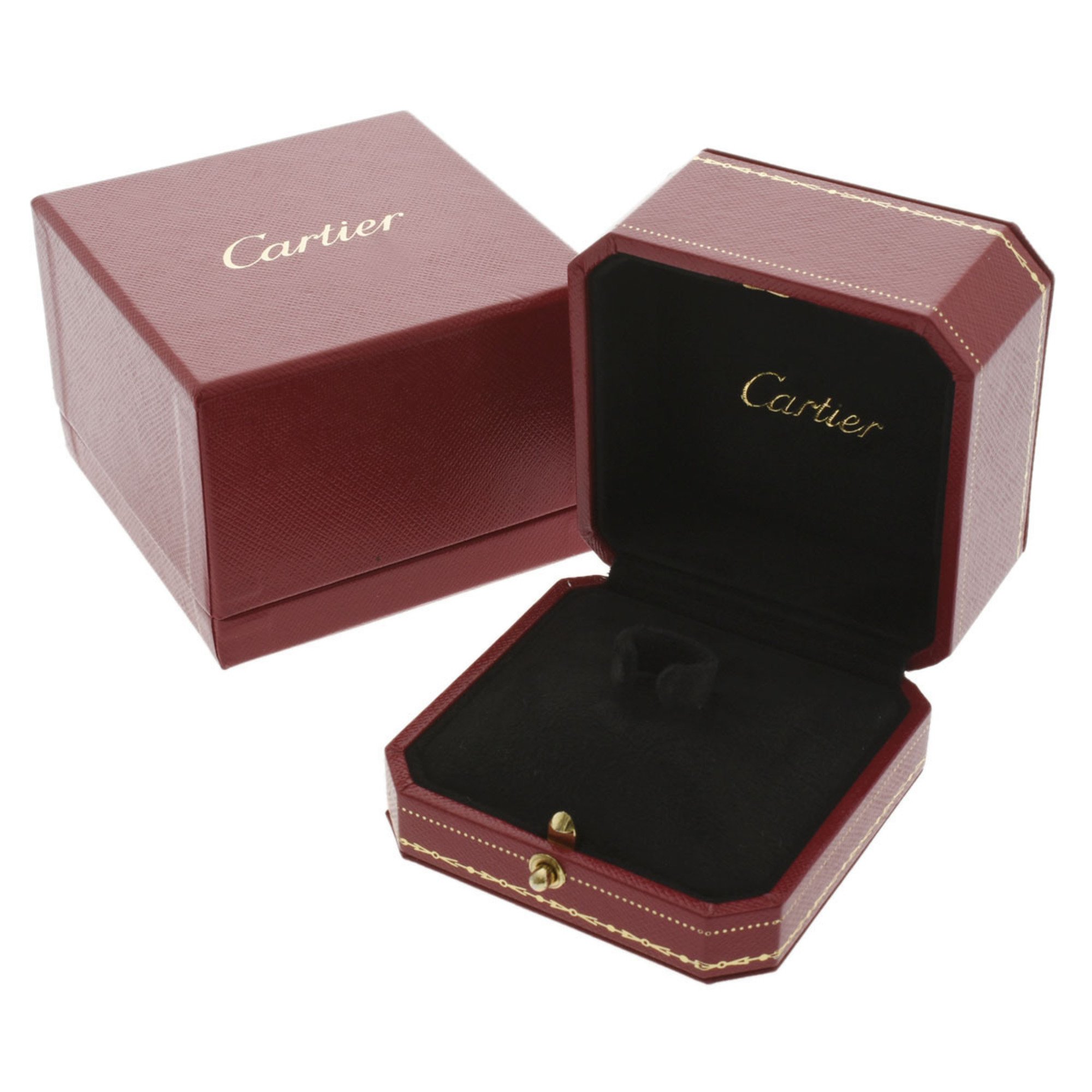 CARTIER 2C Diamond 2000 Limited Edition #51 - Size 11 Ladies K18 White Gold Ring