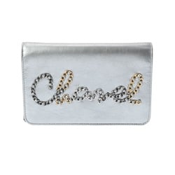 CHANEL Chanel Chain Wallet Silver / - Women's Calf Shoulder Bag