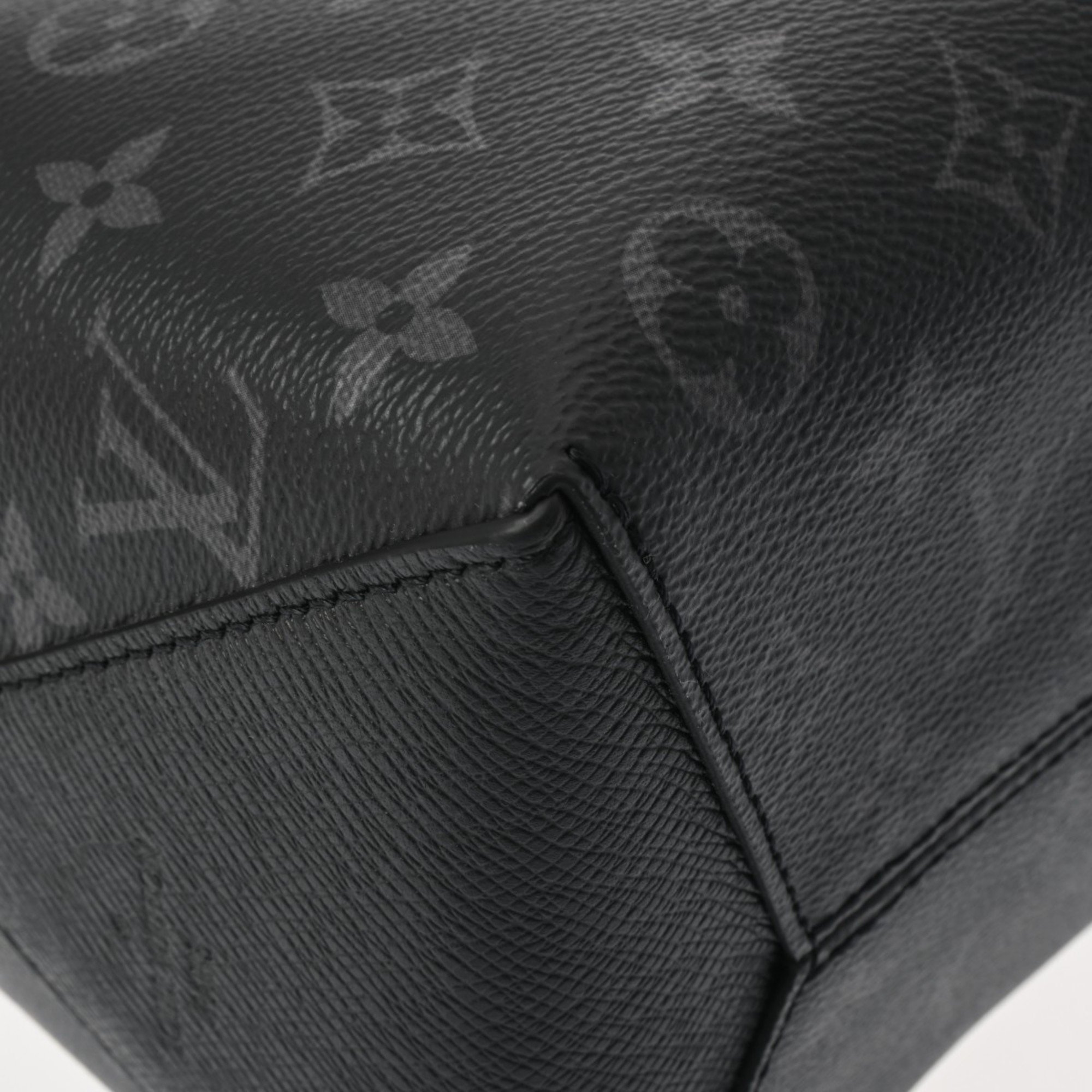 LOUIS VUITTON Louis Vuitton Monogram Eclipse Weekend Tote NM Black/Grey M30937 Men's Taiga Rama Bag