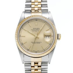 ROLEX Rolex Datejust 16233 Men's YG/SS Watch Automatic Champagne Dial