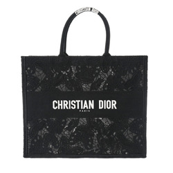 CHRISTIAN DIOR Christian Dior Book Tote Large Size Black M1286ZESQ_M911 Unisex Canvas Handbag
