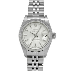 ROLEX Rolex Datejust 10P Diamond 79174 Ladies SS/WG Watch Automatic Silver Tapestry Dial