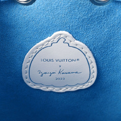 LOUIS VUITTON Louis Vuitton Monogram Empreinte Nano Noe LV x YK Yayoi Kusama Blue Clair M81985 Women's Leather Shoulder Bag