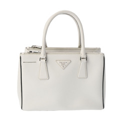 PRADA Galleria Medium Bag Off-White/Black 1BA863 Women's Saffiano