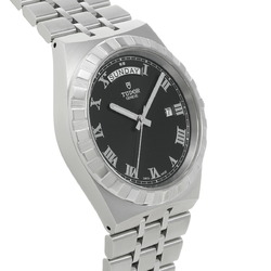 TUDOR Royal Day Date 28600 Men's SS Watch Automatic Black Dial