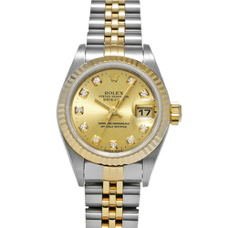ROLEX Rolex Datejust 10P Diamond 79173G Ladies YG/SS Watch Automatic Champagne Dial