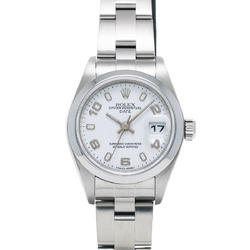 ROLEX Rolex Oyster Perpetual Date 79160 Ladies SS Watch Automatic White Dial
