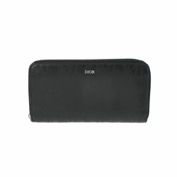 DIOR HOMME Dior Homme Round Zip Long Wallet Black - Men's Perforated Leather