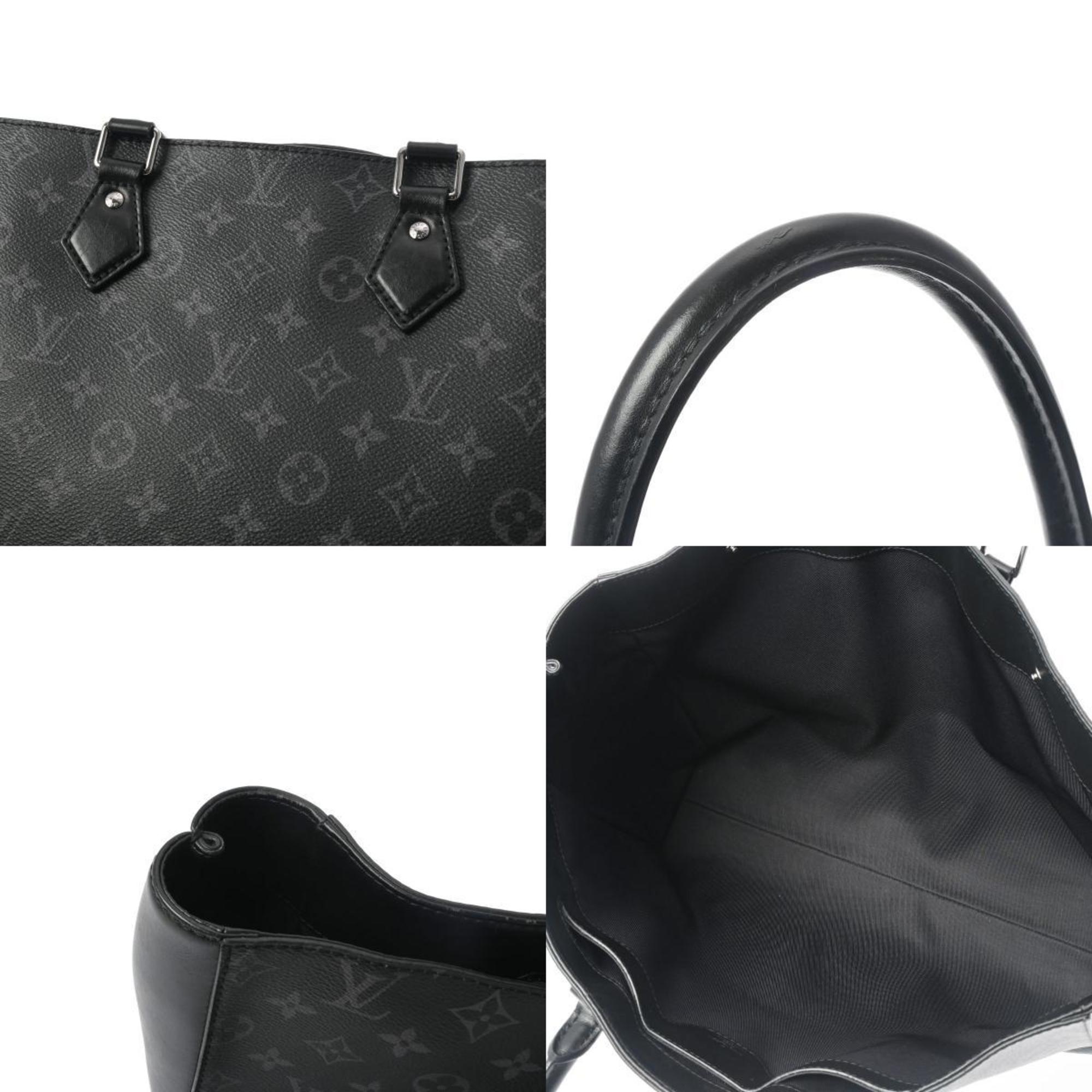 LOUIS VUITTON Louis Vuitton Monogram Eclipse Grand Sac Black/Grey M44733 Men's Canvas Tote Bag