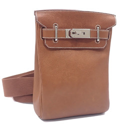 Hermes Sac Akkad PM Shoulder Bag for Women, Gold, Barenia Faubourg, B Stamp, Made around 2023, HERMES Leather, 042140