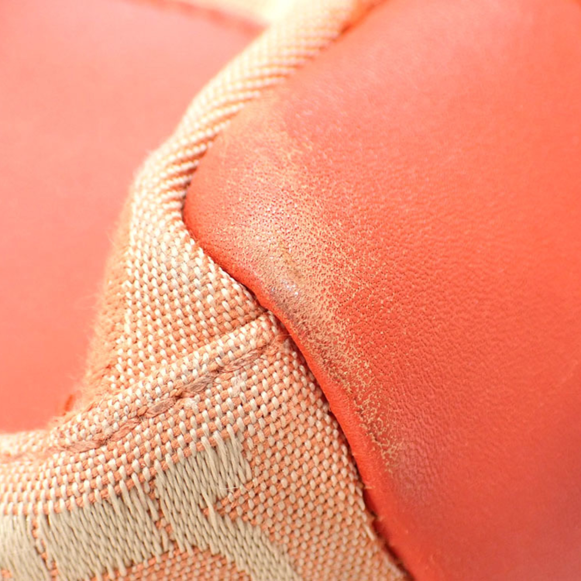 Salvatore Ferragamore Tote Bag for Women Orange Canvas Leather Q215375 Hand Shoulder A2231017