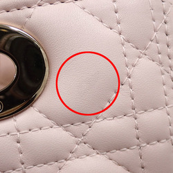 Christian Dior Handbag Lady Bag Medium Women's Powder Pink Lambskin M0565ONGE_M413 Cannage A6047139