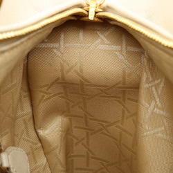 Christian Dior Lady Cannage handbag shoulder bag leather light beige