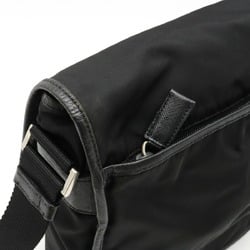 PRADA Prada Shoulder Bag Pochette Nylon Leather NERO Black 2VD770