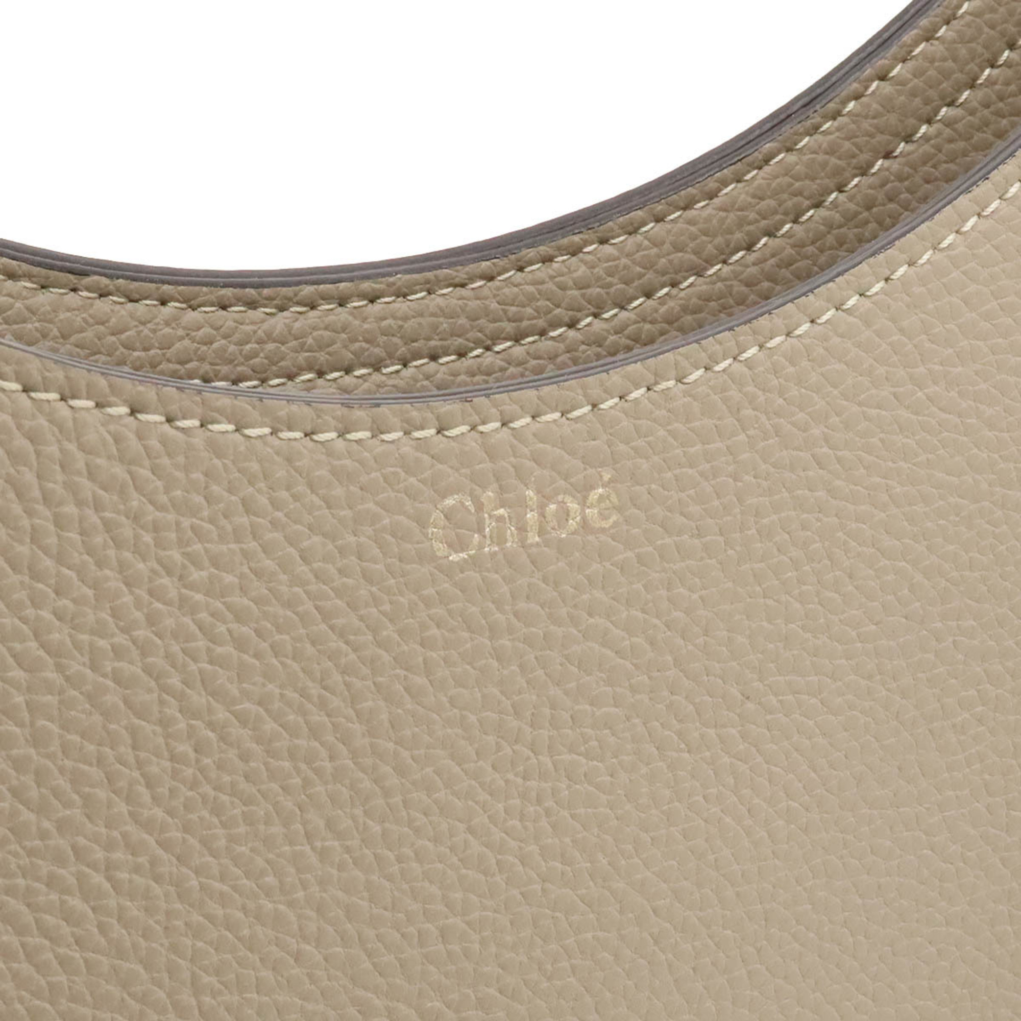 Chloé Chloe Darryl Small Hobo Shoulder Bag Leather Greige CHC20US342C6123W