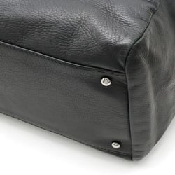 CHANEL Luxury Line Coco Mark Shoulder Bag Boston Leather Black A32919