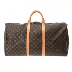 LOUIS VUITTON Louis Vuitton Monogram Keepall Bandouliere 60 Brown M41412 Unisex Canvas Boston Bag