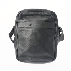 LOUIS VUITTON Louis Vuitton Monogram Shadow Danube PM NM Black M44972 Men's Leather Shoulder Bag
