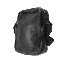 LOUIS VUITTON Louis Vuitton Monogram Shadow Danube PM NM Black M44972 Men's Leather Shoulder Bag