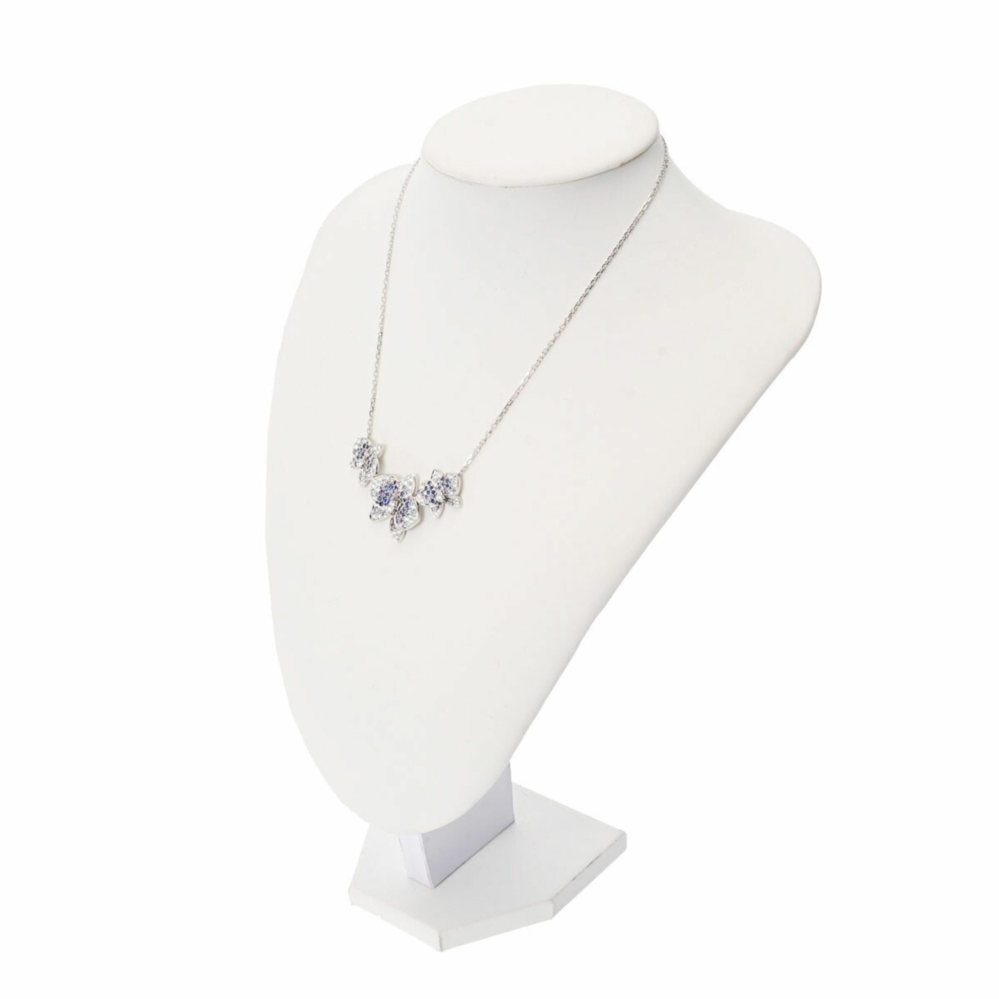 CARTIER Cartier Caresse d'Orchidépal Diamond - Women's K18 White Gold Necklace