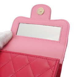 CHANEL Chanel Matelasse Chain Shoulder Pink AP2682 Women's Lambskin Bag