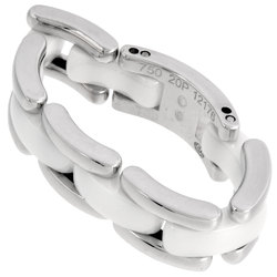 CHANEL Ultra Ring #59 K18WG White Ceramic Women's ITX95F2V82EY