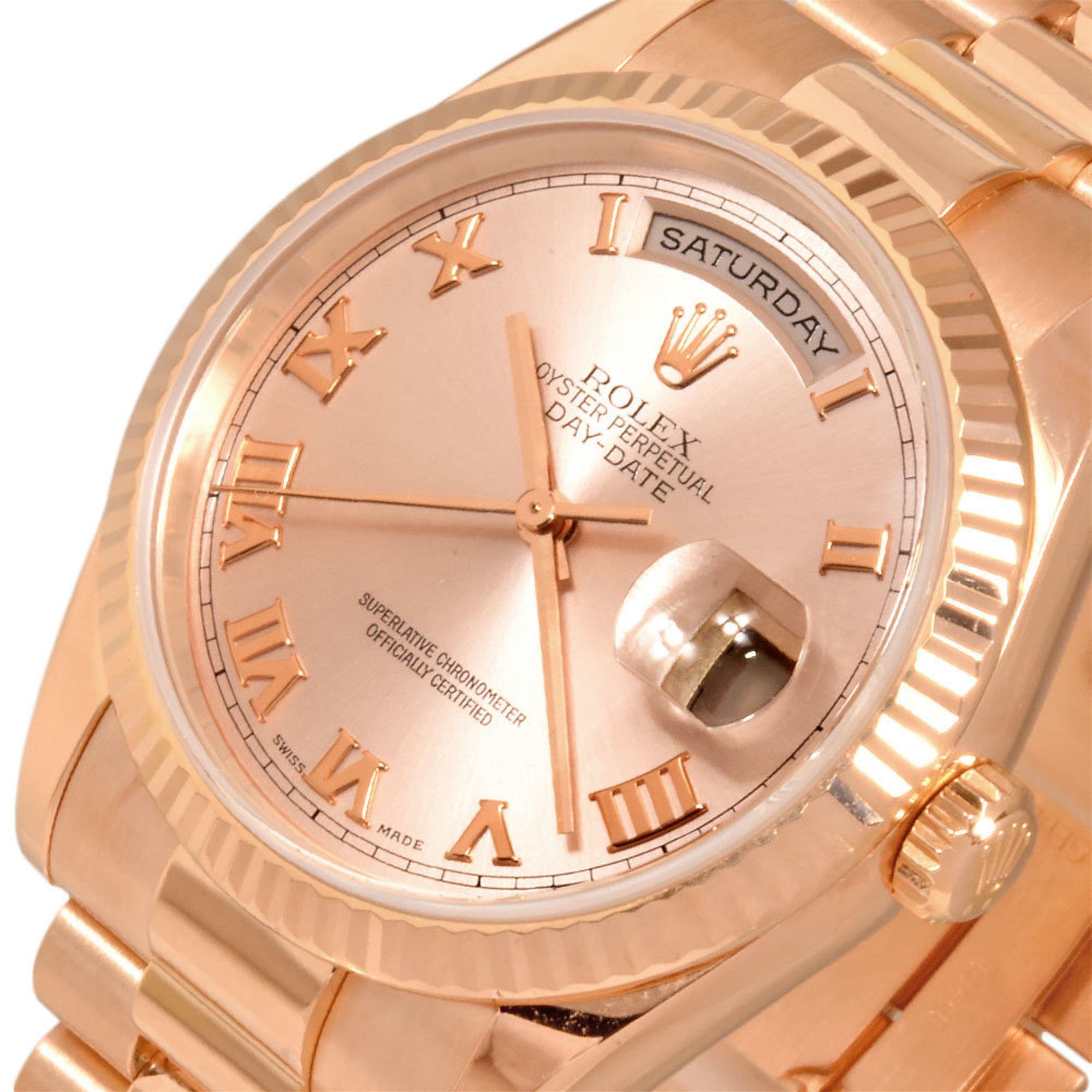 Rolex ROLEX 118235 Day Date K Series Automatic Watch Pink Dial K18PG Solid Gold Men's IT4AWCO2XVMU