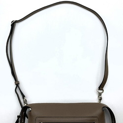 Balenciaga Shoulder Bag Brown Greige Leather Women's 655247 BALENCIAGA