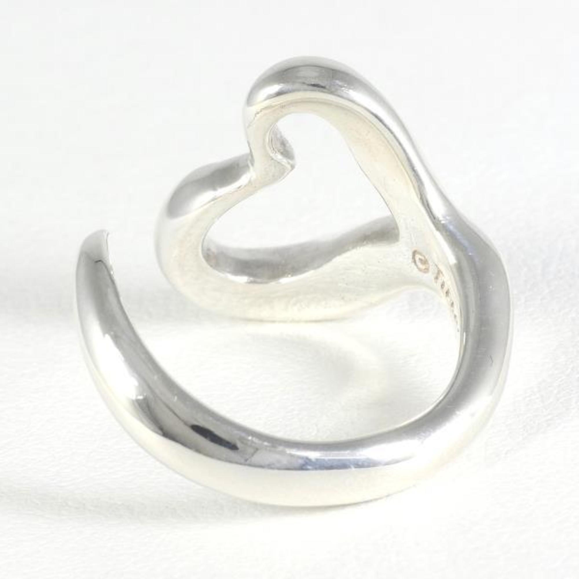 Tiffany Heart Silver Ring Total weight approx. 5.1g