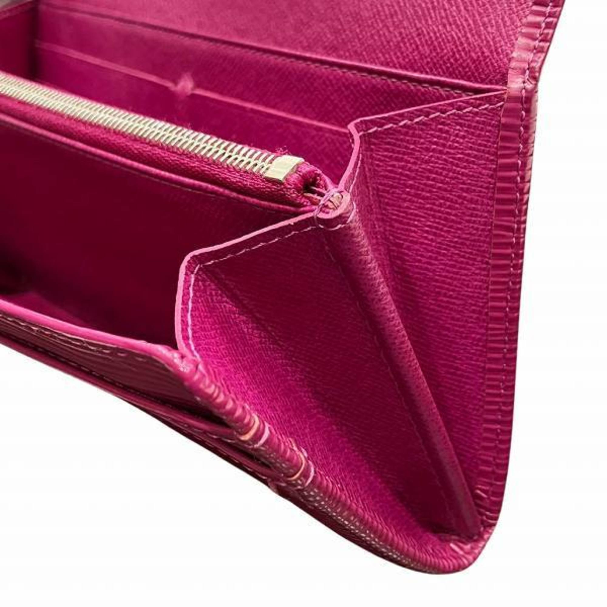 Louis Vuitton Epi Portefeuille Sarah M60317 Fuchsia Long Wallet for Women