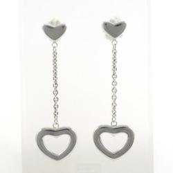 Tiffany Heart Link Drop Silver Earrings Bag Total Weight Approx. 3.8g