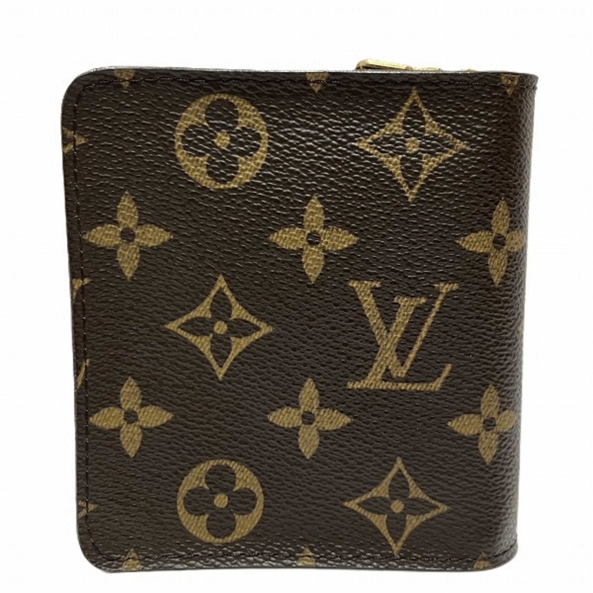 Louis Vuitton Monogram Compact Zip M61667 Bi-fold Wallet for Men and Women