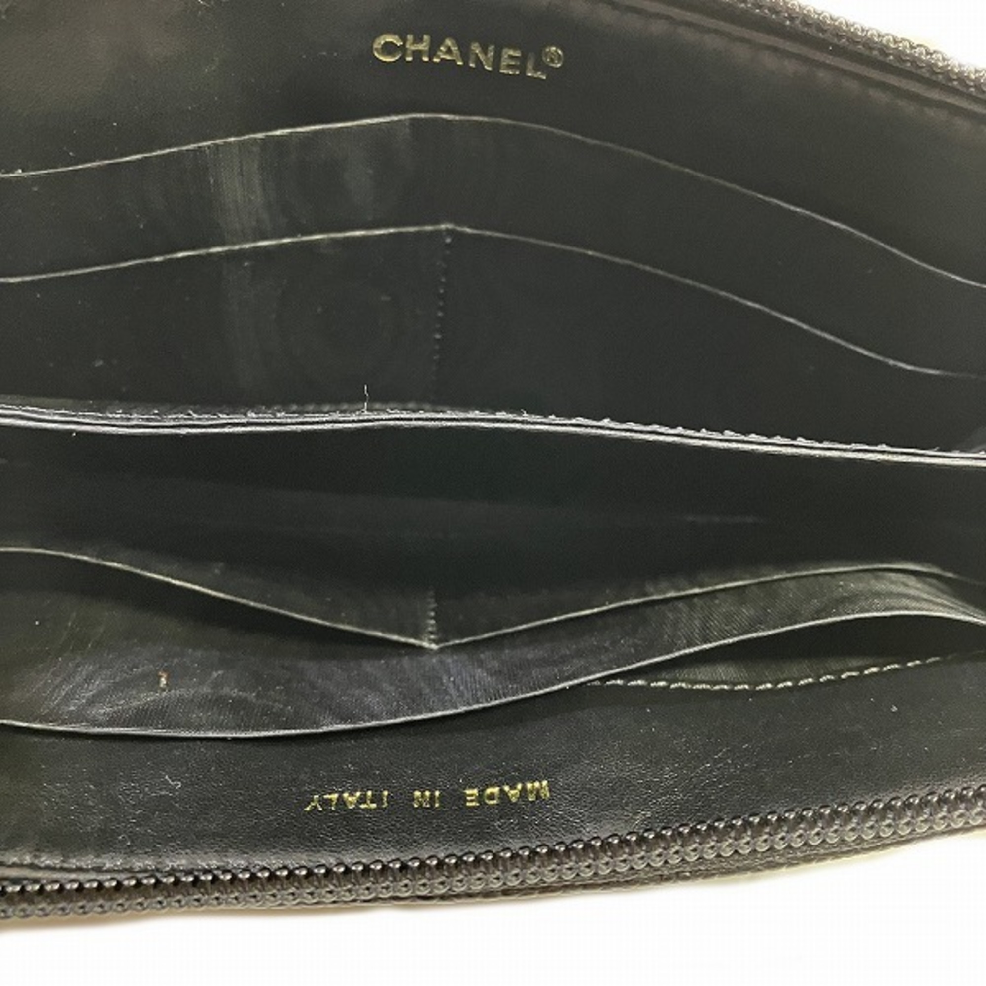 CHANEL Coco Mark Round Long Wallet for Men and Women