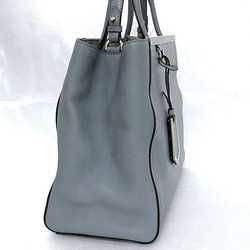 Fendi 2way bag Toujours Blue Grey 8BH250 f-19926 Tote Leather FENDI A4 Women's
