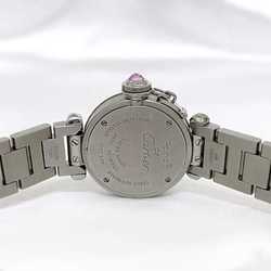 Cartier watch Miss Pasha Silver Pink f-20026 Ladies SS Quartz dial Battery operated