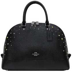 Coach handbag black Sierra Stardust F22300 ec-19929 leather COACH studs star heart ladies