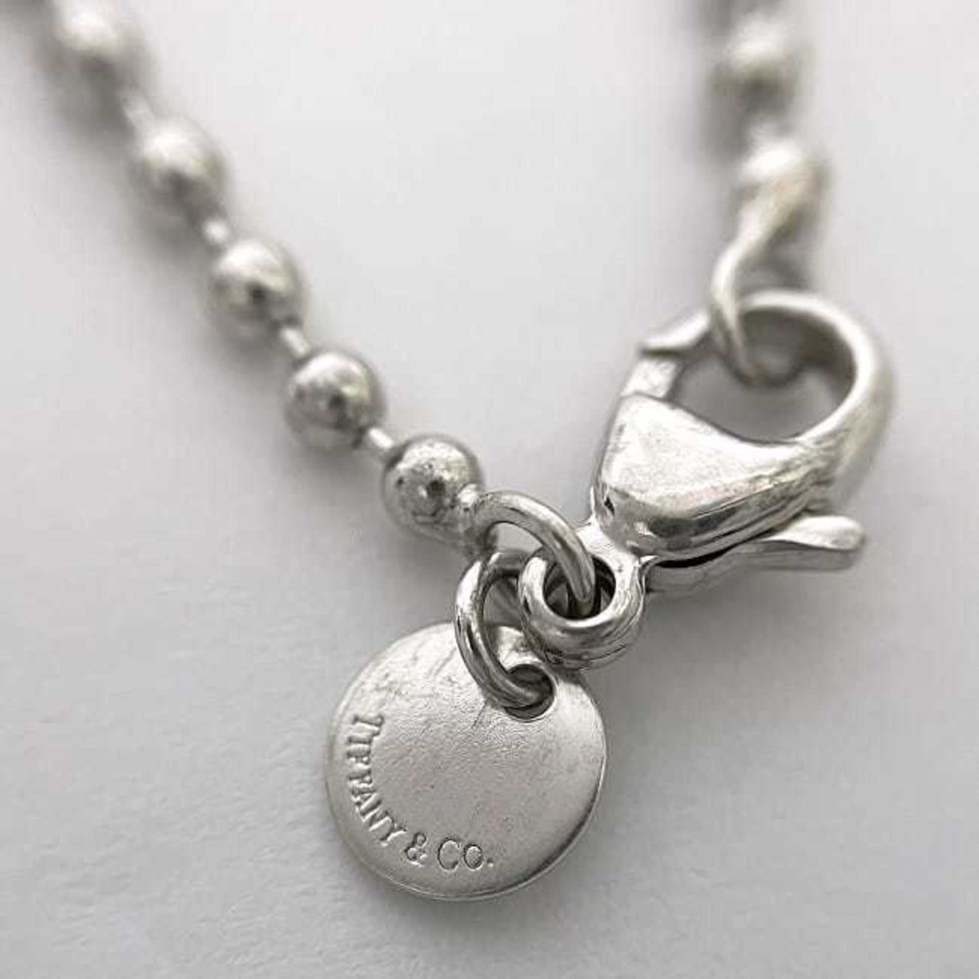 Tiffany Return To Necklace Silver ec-20005 Heart Ag 925 SILVER TIFFANY&Co. Ball Chain Tag Ladies