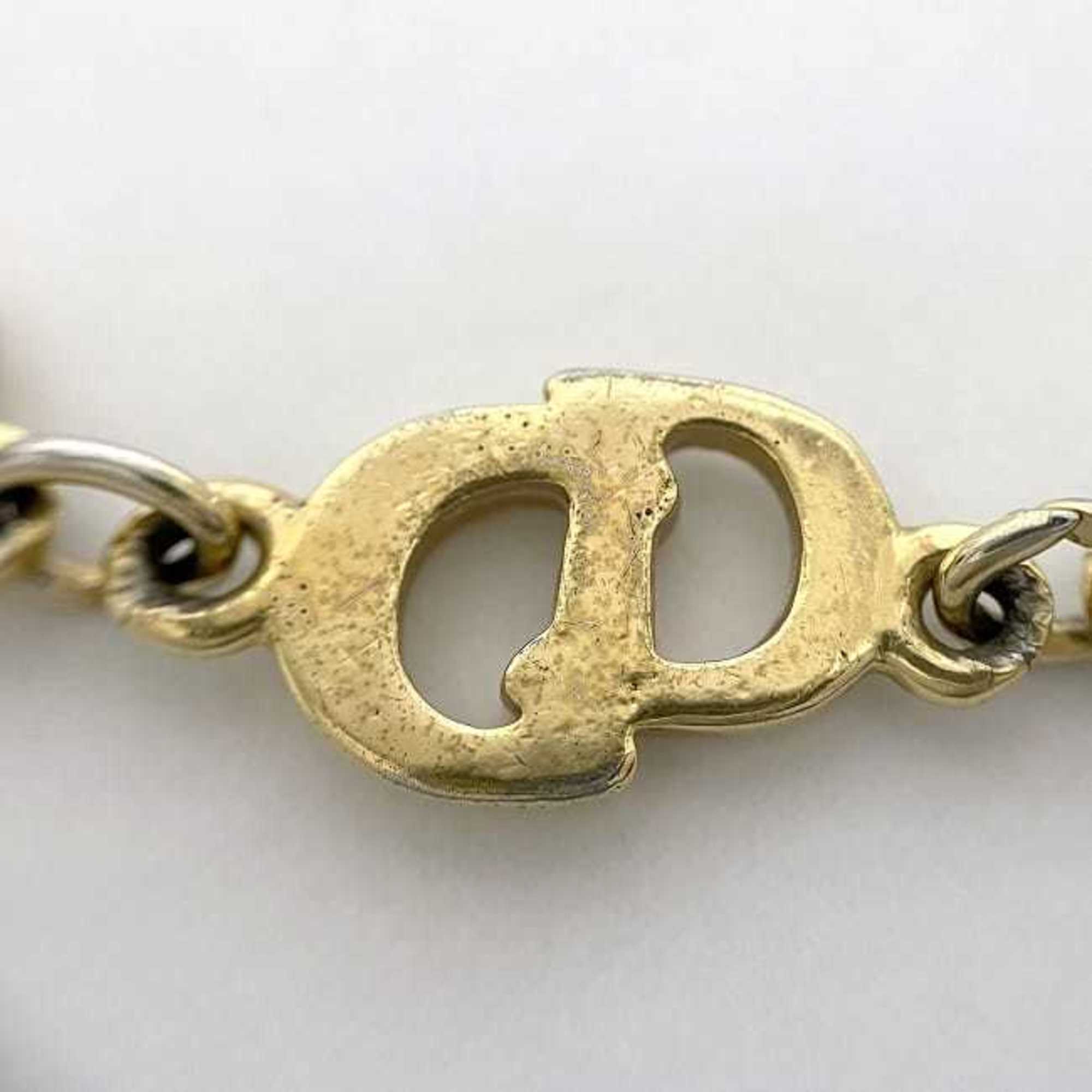 Christian Dior Chain Bracelet Gold ec-20022 GP Women's Retro