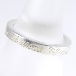 Tiffany Narrow Silver Ring, Ring Box, Bag, Total Weight approx. 2.6g