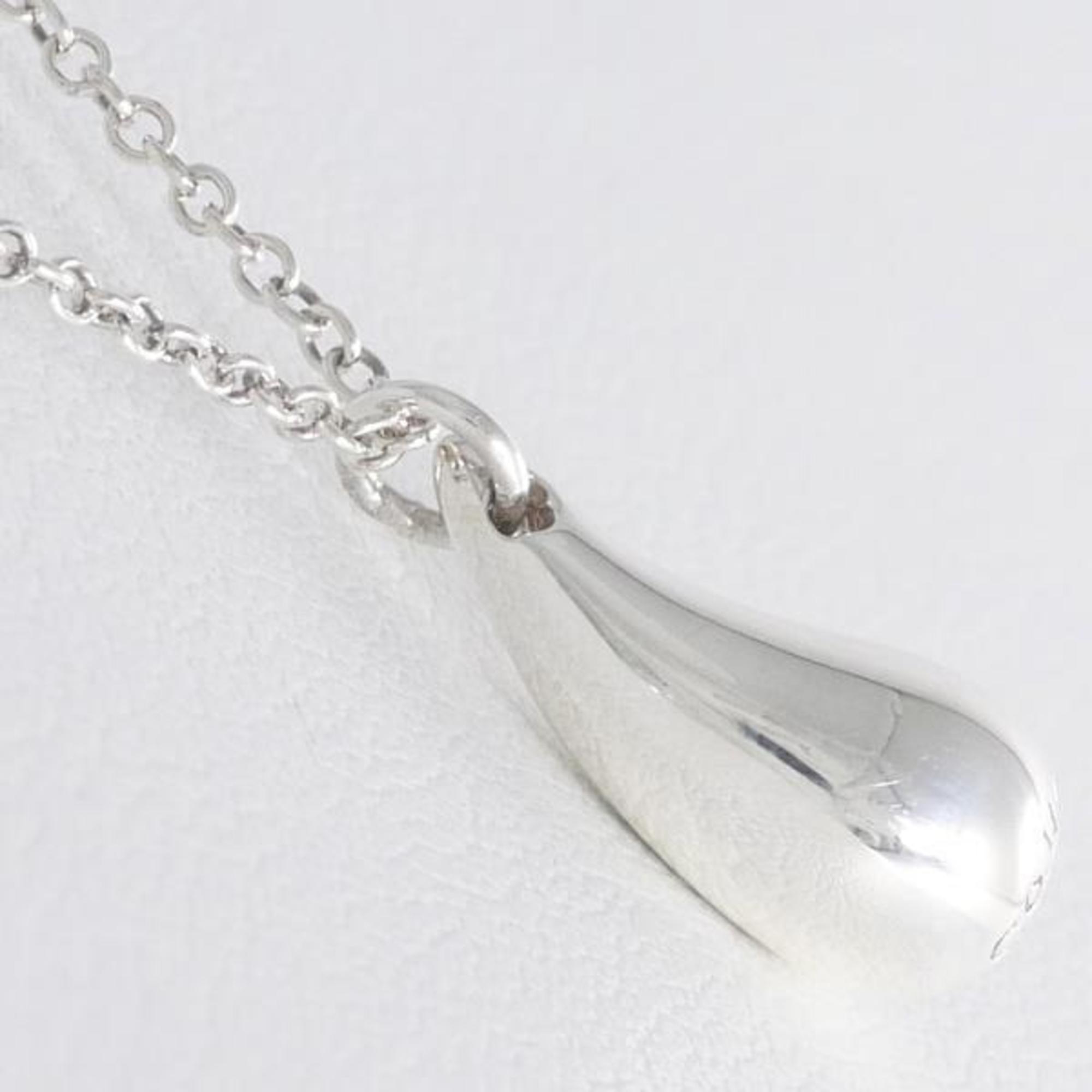 Tiffany Teardrop Silver Necklace Total weight approx. 2.7g 42cm