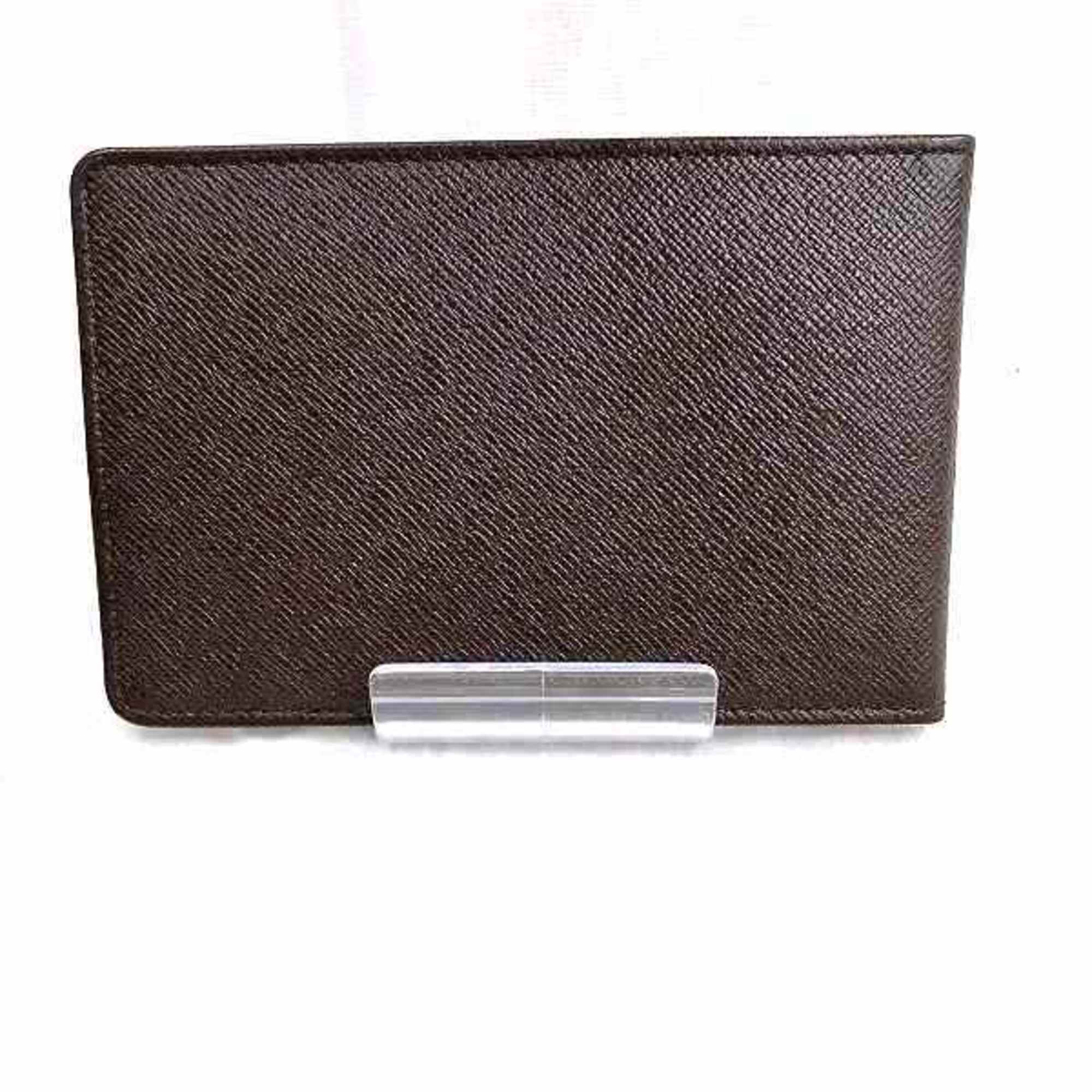 Louis Vuitton Taiga Pass Case MB0072A Brown Accessory Men's Women's