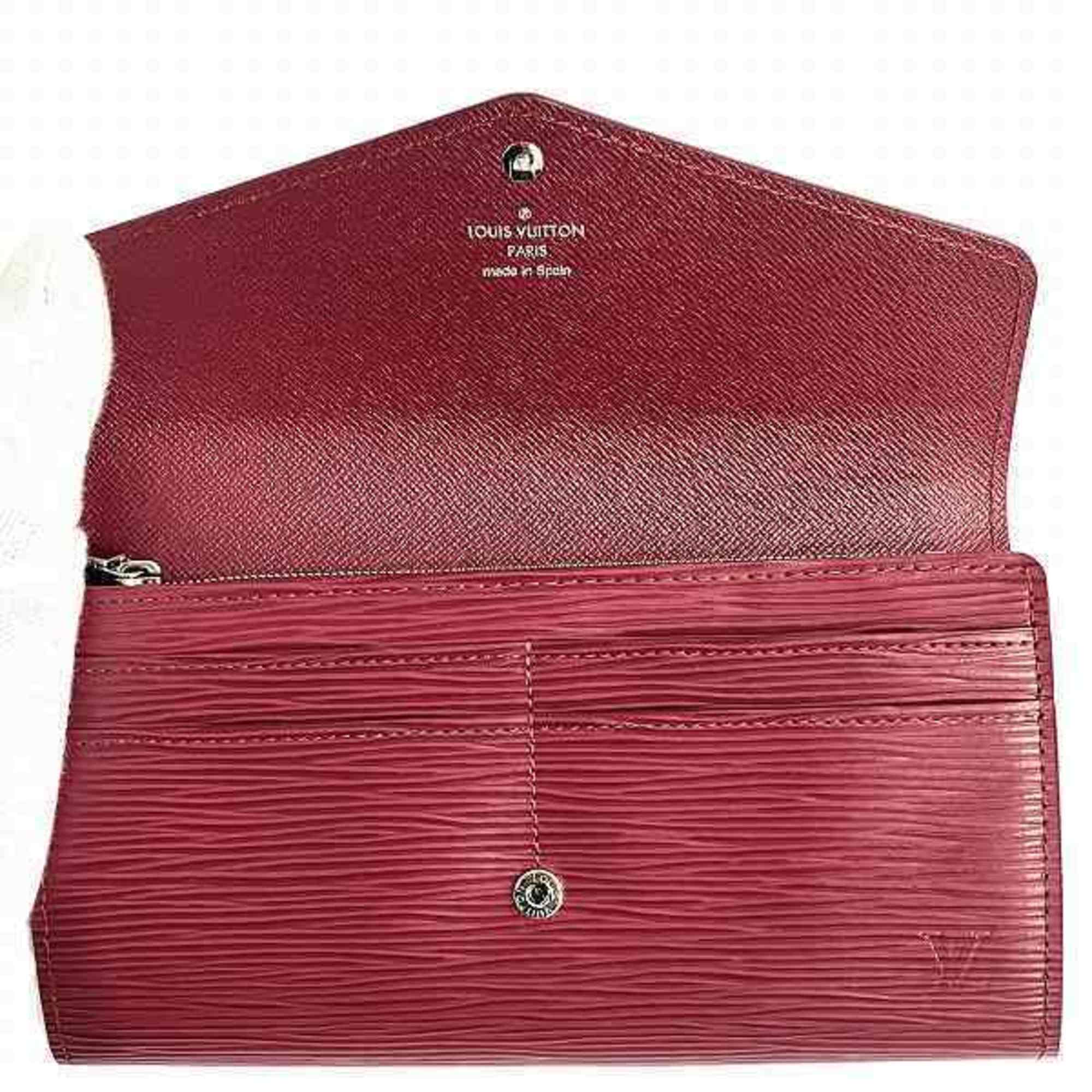 Louis Vuitton Epi Portefeuille Sarah M41958 Hot Pink Long Wallet Bi-fold for Women