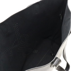 SAINT LAURENT PARIS YSL Yves Saint Laurent Tote Bag Punched Leather Black 396906